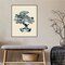 Indigo Bonsai Tree III by Jacob Green Canvas Wall Art Print Framed